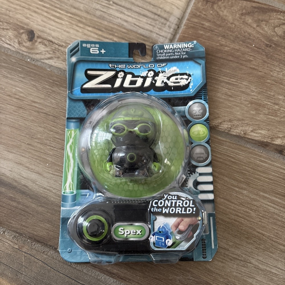 ZIBITS‎ Mini R/C Robot "spex" black/green) TOY with Remote - New Series 1